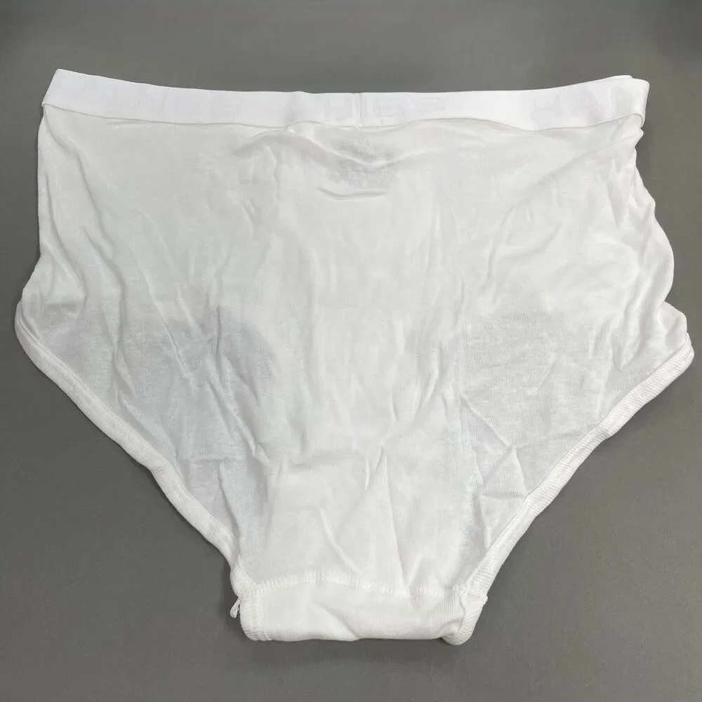 Hanes Men's Underwear Briefs White 7-Pack Tagless 2XL 44/46 Full Cut‎ Fresh IQ